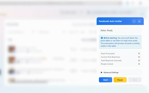Facebook Page Auto Inviter :: Automate inviting users who reacted to your Facebook page posts