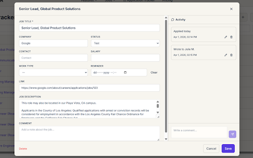 Hire.Monster: Application Tracker :: Add jobs from any page to your Hire.Monster tracker.