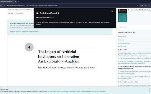 Quick Word Definition :: Stop interrupting your reading. Get instant word definitions while reading - just right-click!