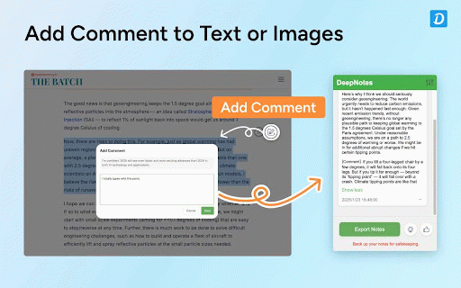 DeepNotes :: A lightweight web clipper to save notes and thoughts. Export locally or sync to Notion/Flomo.