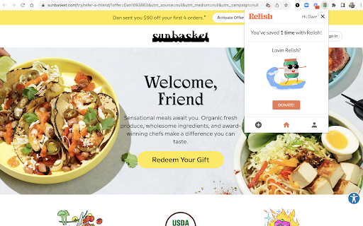 Relish :: Never miss referral code savings again