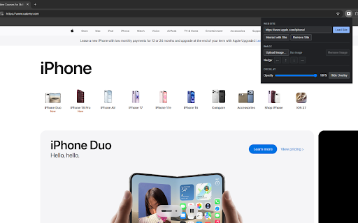 Webpage Overlay Tool :: Overlay live websites or screenshots for pixel-perfect layout tracing.
