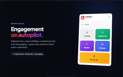 Listley - AI Depop Seller Automator :: Put your Depop shop on autopilot — AI relisting, offers, follows, messaging & analytics in one tool.