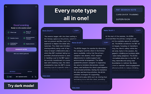 ABAIQ :: Generate ABA session notes instantly
