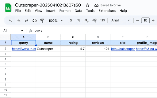 Trustpilot Scraper :: Easily access additional Trustpilot reviews by clicking the button next to the business name.