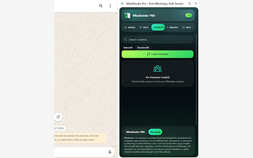 WhatSender Pro – Free WhatsApp Bulk Sender & Automation Software :: Professional WhatsApp Bulk Message Sender - Send bulk messages to contacts and groups directly from your PC