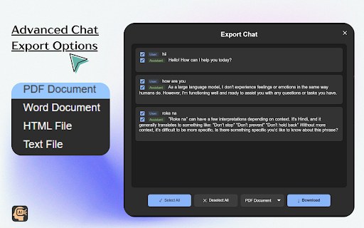 Claude ToolKit - Custom Prompts | Chat Export, Voice | Notes & Folders :: Enhance your AI chats with 165+ custom prompts, webpage search, voice input, Notes and folder organization