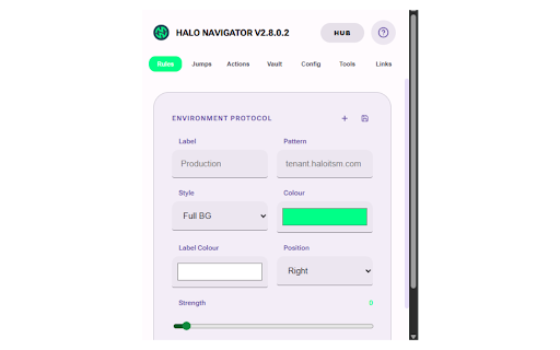 Halo Navigator :: Visual indicators for Halo environments.