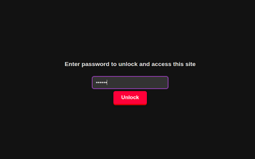 Website Locker :: Lock access to websites with a password.