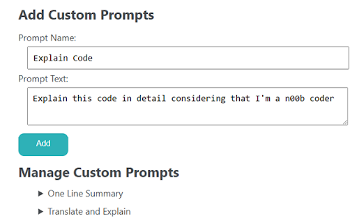 ChatGPT Context Menu :: Select text and send it to OpenAI ChatGPT. Prepend prompts to add instructions or search.