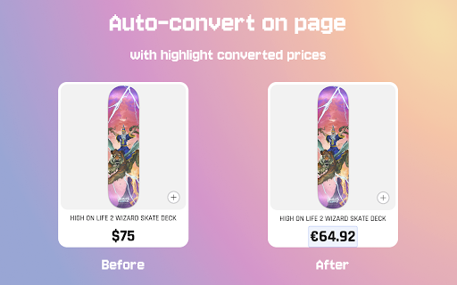 Live Currency Converter - Prices & Rates :: Currency converter for any webpage. Convert prices with live rates — select text or auto-convert USD, EUR, GBP & more.