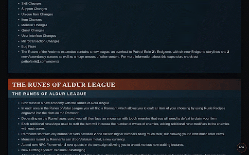 PoE2Dire :: Render Path of Exile patch notes in a Dota-style format.
