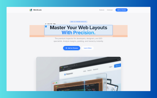 WebScale :: Analyze website layout, heading hierarchy, and images with precision. A premium tool for SEO, design, and CRO audits.