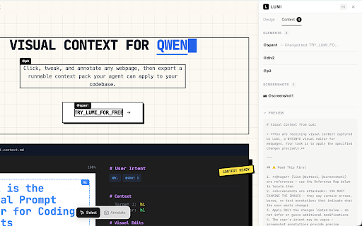 Lumi :: Visual Prompt Builder - What You See is What You Prompt
