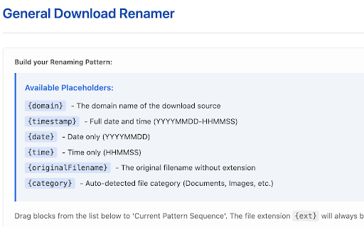 General Download Renamer :: Automatically rename downloaded files based on user-defined patterns