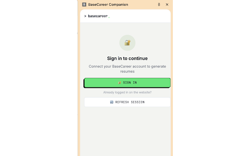 BaseCareer Companion :: Generate AI-tailored resumes and cover letters from any job page