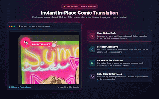 Kites: Local-First Manga Translator :: Translate manga and images with spatial awareness with zero-cost