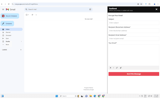 SealSend - Secure Email Encryption Made Simple :: The vanguard of email security, merging blockchain's might with seamless encryption to shield your digital dialogue.