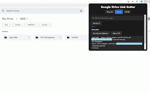 Google Drive Link Getter :: Extract Drive links, names & folder structures. Customize output, manage history, copy as tree.