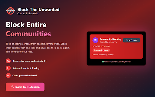 Block The Unwanted :: Advanced Twitter content filtering with OCR and speech-to-text analysis