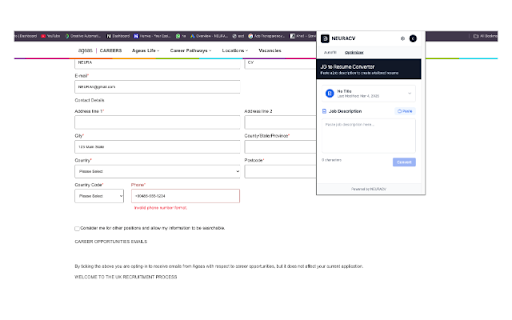 NEURA-CLICK :: NeuraCV Auto Job Apply auto-fills ATS-optimized job applications using your resume, saving you time.