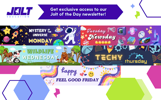 Jolt Education :: Jolt Education allows educators to seamlessly integrate vetted short-form educational videos into Google Slide lesson presentations.