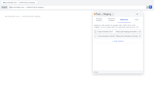 Lazy Header Editor - Modify HTTP Headers :: Add, modify, and remove HTTP request and response headers, redirect URLs, and manage multiple header profiles.