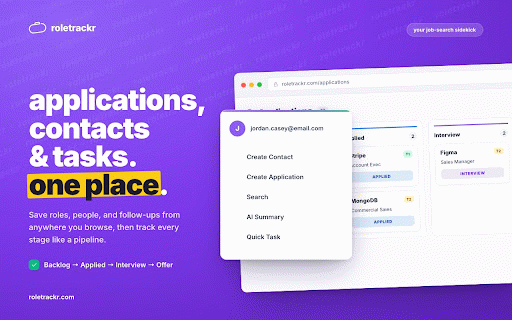 Role Trackr :: Track and manage your job search journey with Role Trackr