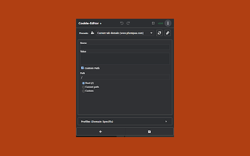 Cookie Editor Plus :: Manage your Cookies chrome-wide, fast switch between profiles and domains and securely share your cookies with whoever you want.