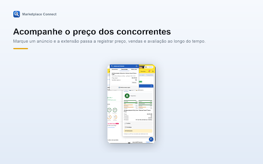 Marketplace Connect — Análise de Produtos :: Diagnostica a qualidade do anuncio, avalia titulo e descricao, mostra a posicao na busca e calcula margem. Somente leitura.