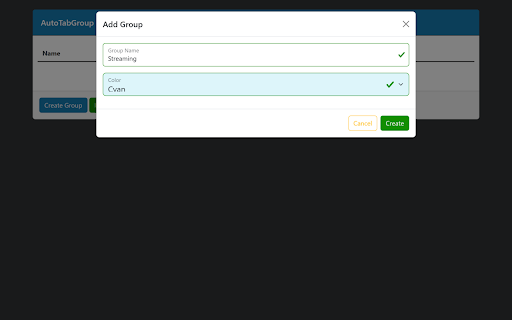 AutoTabGroup :: Automatically add tabs to tab groups based on URL rules configured in the extension options