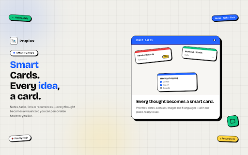 Pruptux :: PrupTux notes extension: simple to use. Smart enough to stay out of your way.