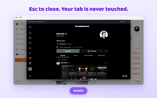 Glance — Link Preview on Shift-Click (Hover-Style Peek) :: Shift+click any link to preview it in a floating overlay — no new tab. Falls back to a popup window if a site blocks embedding.
