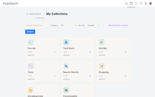 PageSpark | AI Tab Manager & Notion Sync :: One-click save, AI auto-classify, smart summarize, seamless Notion sync - the ultimate tab management tool