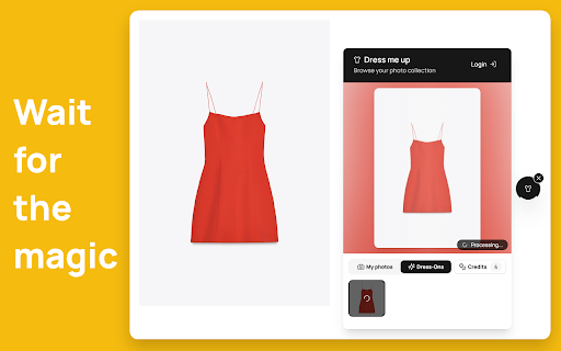 Dress Me Up: AI Virtual Try-On Assistant :: Virtual try on clothes instantly with AI technology - See how outfits look on you before buying. Works on 100,000+ sites