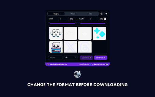 Ultimate Downloader Pro :: Effortless media downloader for images, videos, and music. Convert formats, rename files, and streamline downloads.