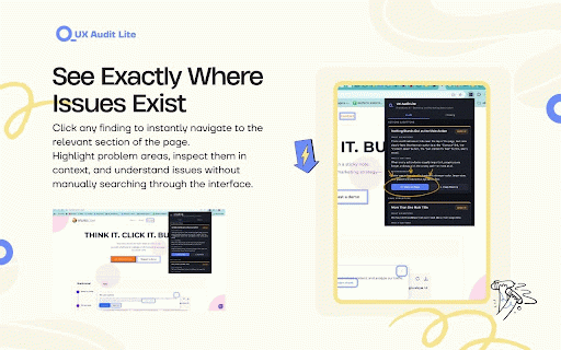 UX Audit Lite :: Analyze the current webpage and generate a UX audit report with actionable findings.