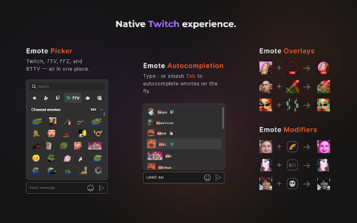 Boosty Emotes :: Use Twitch emotes (including 7TV, FFZ, and BTTV) on Boosty.