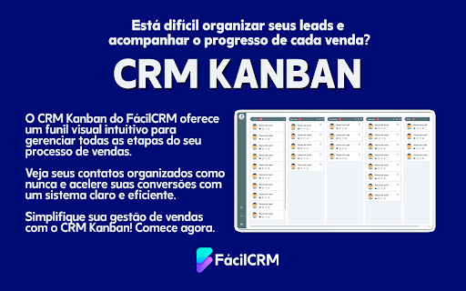 FácilCRM - Facilidade, Automação e Gestão de Vendas no WhatsApp :: CRM para WhatsApp Web
Atenda com mais agilidade e inteligência no WhatsApp
Transforme o WhatsApp Web em uma central completa de…