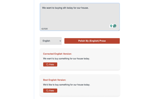Polish My Prose :: Improve your writing. Our extension offers real-time grammar, spelling, and style suggestions to help you write with confidence.