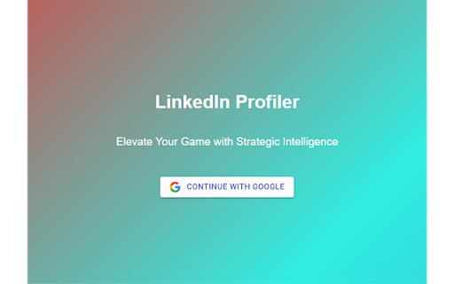 LinkedInProfiler: AI-Powered Prospect Intelligence :: AI tool that reveals persona, SWOT, ICP match & answers your custom questions for every LinkedIn profile—right as you browse.