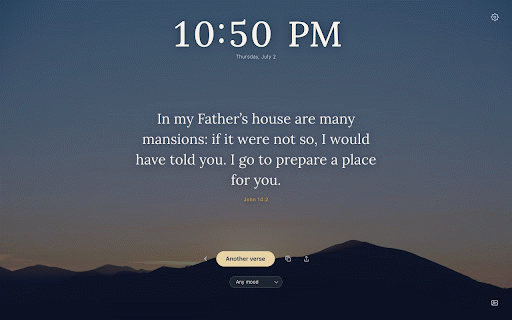 Random Bible — Verse on Every New Tab :: A calm Bible verse on every new tab. Random KJV verses by mood, copy, and share — fully offline.