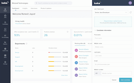 Keka Hire :: Keka hire sourcing extension