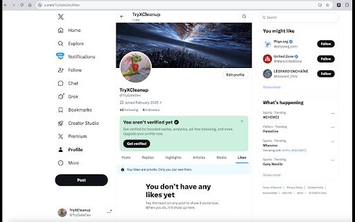 X-Cleanup :: Clean up your X account - delete tweets, remove likes, manage bookmarks and follows. No API subscription required.