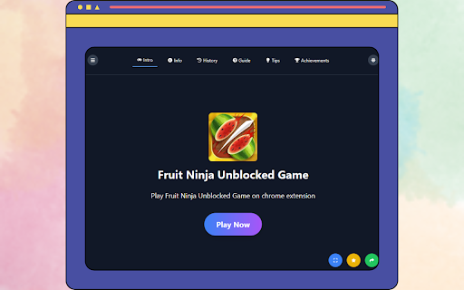 Fruit Ninja Unblocked Game :: Play Fruit Ninja Unblocked Game on chrome extension