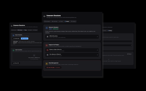 Unaware Sessions :: Privacy-first multi-session browser manager - entirely local