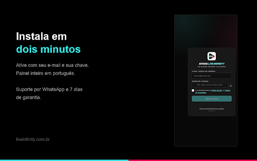 Live Infinity :: Sua LIVE do TikTok Shop no ar 24h direto do navegador, sem OBS: Modo Infinito, fixação de produto e comentários automáticos.