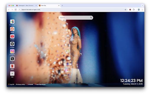 Karol G Wallpapers New Tab :: Customize your browser with Karol G wallpapers, featuring HD images of the Latin music icon on every new tab