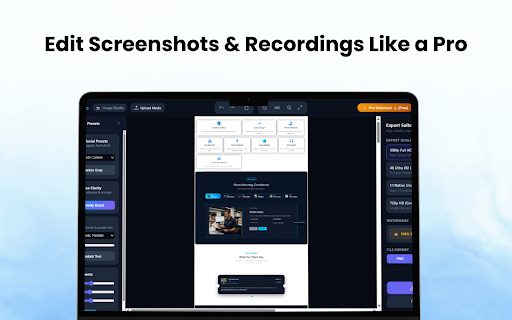 ScreenShot & Screen Recorder :: Capture visible area, full-page scrolling screenshots, crop selected areas, and record screen/tab video with audio.