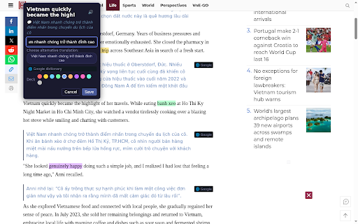EleZone :: Save & translate words in context, listen to articles aloud, extract text from images, and stay focused with Pomodoro + breathing.